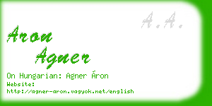aron agner business card